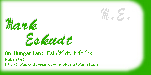 mark eskudt business card